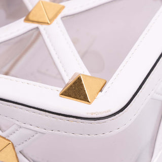 Valentino Medium PVC Roman Stud Satchel