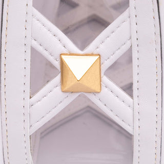 Valentino Medium PVC Roman Stud Satchel