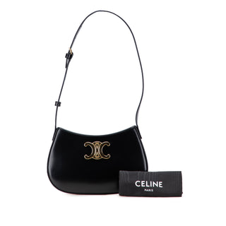 Celine Medium Shiny Calfskin Tilly Shoulder Bag