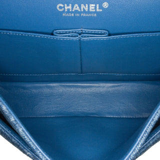 Chanel Medium Classic Printed Denim Double Flap