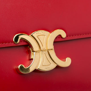 Celine Medium Triomphe Crossbody Bag red