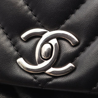 Chanel Medium Chevron Lambskin Surpique Flap