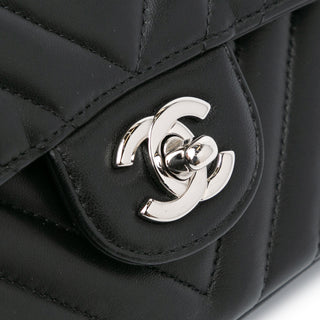 Chanel Medium Classic Chevron Lambskin Double Flap