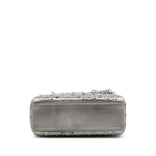 Dior Mini Satin Cannage Strass Crystal Embellished