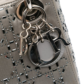 Dior Mini Satin Cannage Strass Crystal Embellished