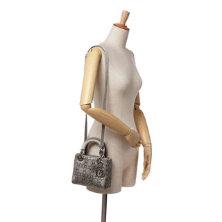 Dior Mini Satin Cannage Strass Crystal Embellished