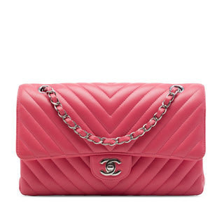 Chanel Medium Classic Chevron Lambskin Double Flap