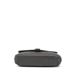 Ysl Medium Monogram Chevron Sheepskin College Bag