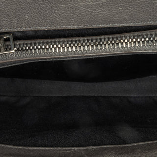 Ysl Medium Monogram Chevron Sheepskin College Bag