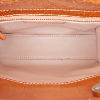 Dior Lady Mini Metallic Calfskin Cannage