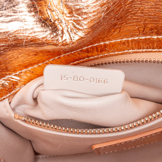 Dior Lady Mini Metallic Calfskin Cannage