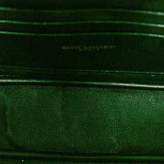 Saint Laurent Mini Chevron Grain de Poudre Monogram Lou Camera Bag