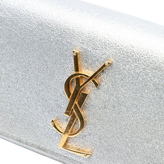 Ysl Small Metallic Calfskin Classic Monogram Kate Crossbody