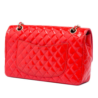 Chanel Medium Classic Patent Valentines Heart Charms Single Flap