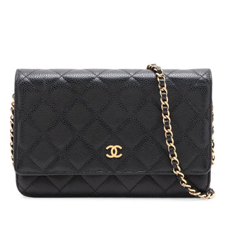 Chanel Classic Caviar Wallet on Chain