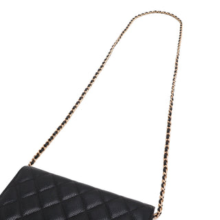 Chanel Classic Caviar Wallet on Chain