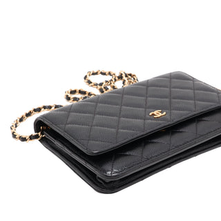 Chanel Classic Caviar Wallet on Chain