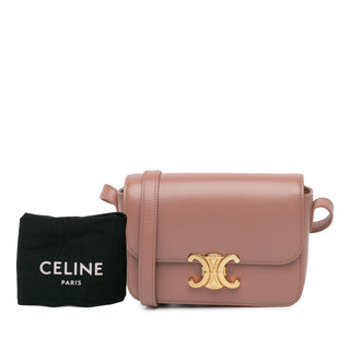 Celine Teen Shiny Calfskin Triomphe Crossbody