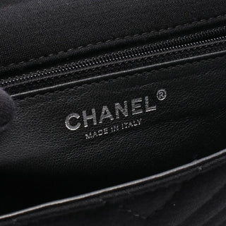 Chanel Medium Chevron Quilted Jersey Single Flap
