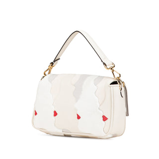 Fendi Mink And Suede Faces Baguette Satchel