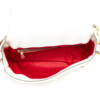Fendi Mink And Suede Faces Baguette Satchel