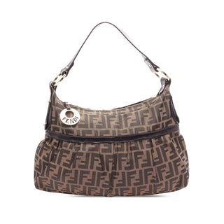 Fendi Zucca Canvas Chef Shoulder Bag