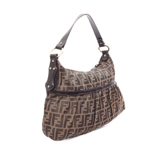 Fendi Zucca Canvas Chef Shoulder Bag