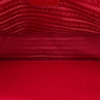 Prada Small Saffiano Lux Galleria Double Zip Satchel