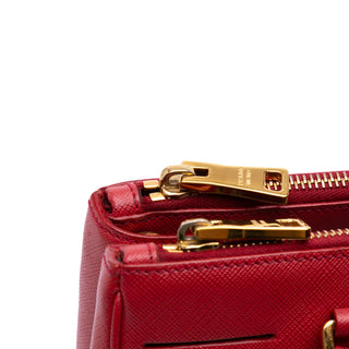 Prada Small Saffiano Lux Galleria Double Zip Satchel