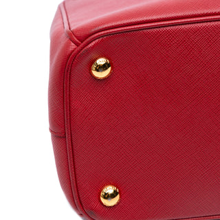 Prada Small Saffiano Lux Galleria Double Zip Satchel