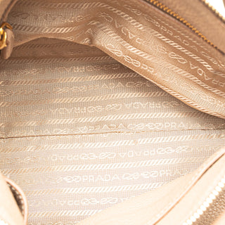 Prada Vitello Daino Zip Top Satchel