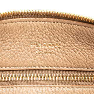 Prada Vitello Daino Zip Top Satchel