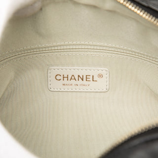 Chanel CC Quilted Lambskin Tweedy Bowler Bag
