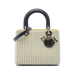 Dior Medium Embroidered Lambskin Microcannage Lady Dior