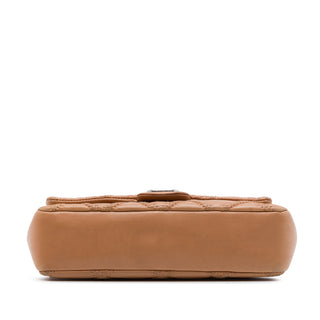 Chanel CC Quilted Calfskin Embossed Stitch Flap