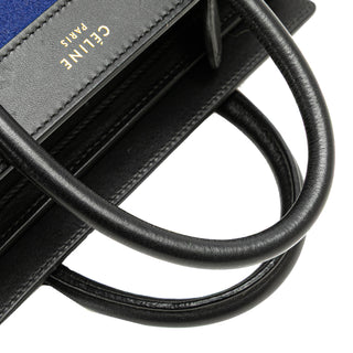 Celine Nano Tricolor Felt Luggage Tote