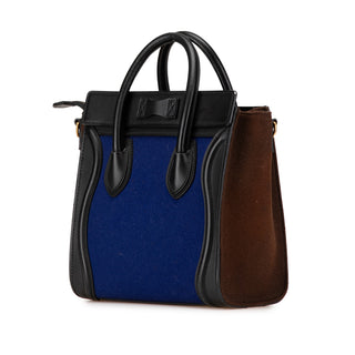 Celine Nano Tricolor Felt Luggage Tote