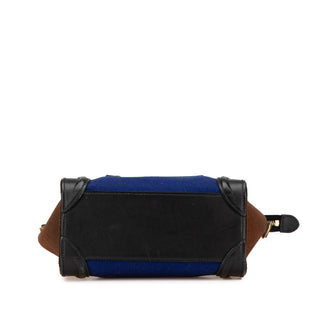 Celine Nano Tricolor Felt Luggage Tote