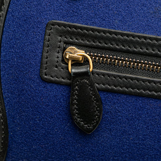 Celine Nano Tricolor Felt Luggage Tote
