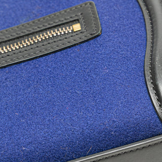 Celine Nano Tricolor Felt Luggage Tote