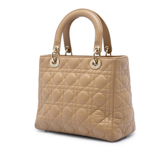 Dior Medium Lambskin Cannage Lady Dior