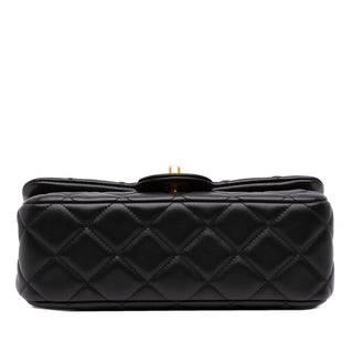 Chanel Small Quilted Calfskin Lady Handle Clutch With Chain