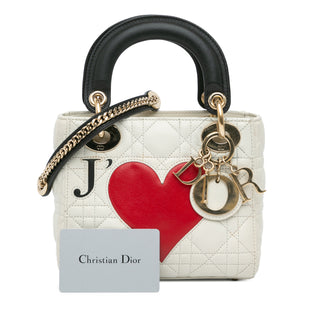 Lady Dior Mini Lambskin Cannage DiorAmour