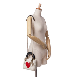 Lady Dior Mini Lambskin Cannage DiorAmour