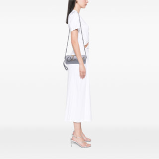 Chanel Calfskin Signature Chain 20s Bowling Bag