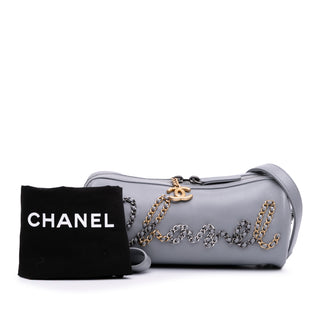 Chanel Calfskin Signature Chain 20s Bowling Bag