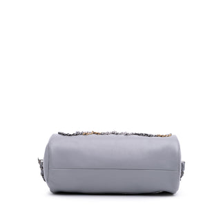 Chanel Calfskin Signature Chain 20s Bowling Bag