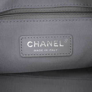 Chanel Calfskin Signature Chain 20s Bowling Bag