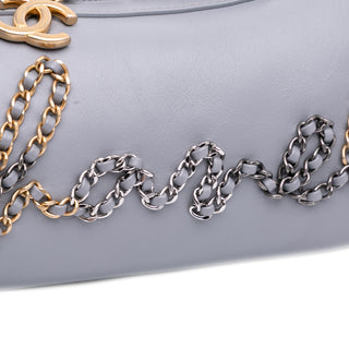 Chanel Calfskin Signature Chain 20s Bowling Bag