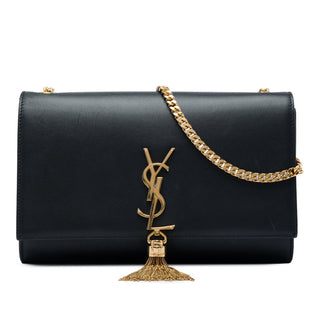 Saint Laurent Medium Smooth Calfskin Classic Monogram Kate Tassel Crossbody